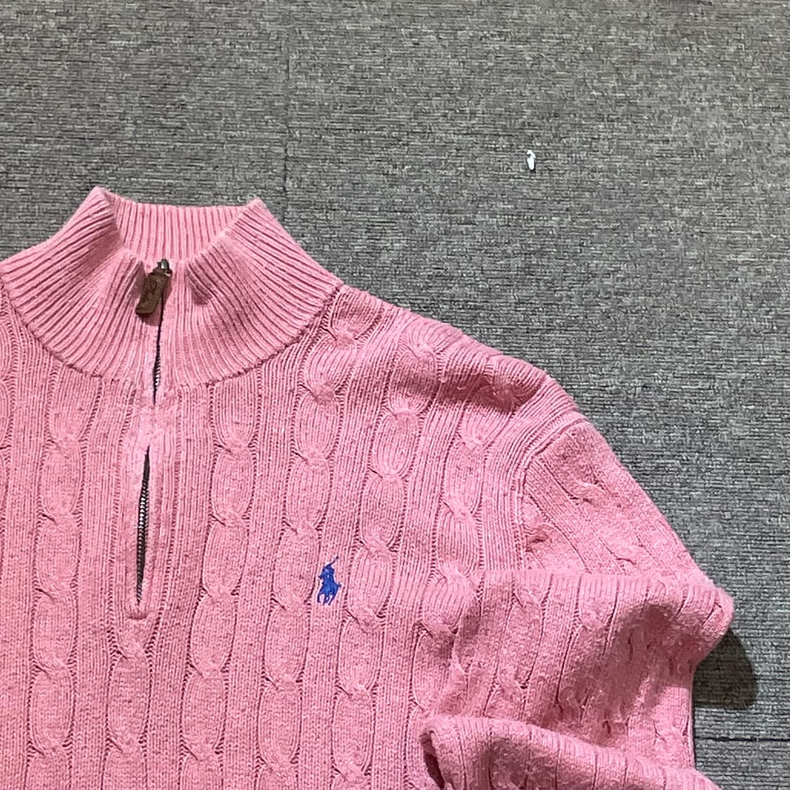 (L) POLO 폴로 랄프로렌 케이블 빈집업 니트 상품이미지4