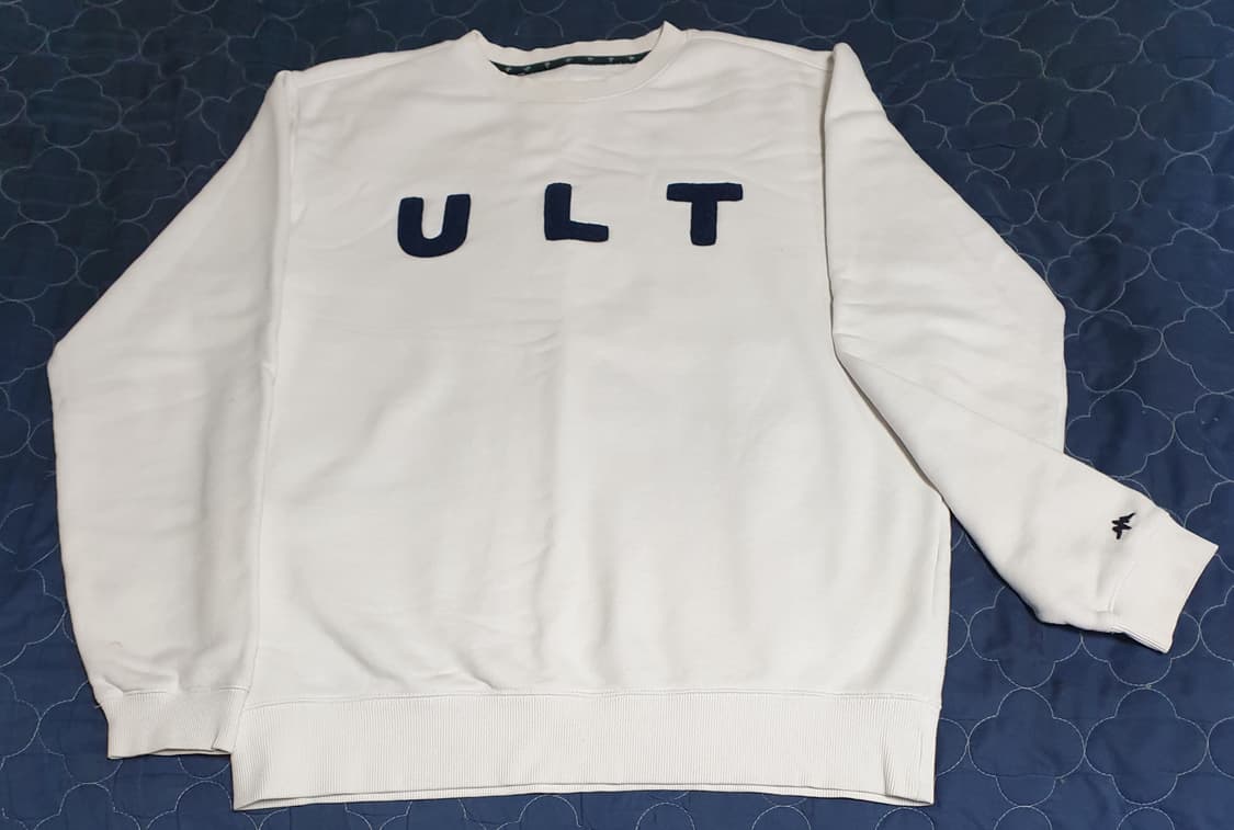 언리미트 기모 맨투맨 화이트 (S) 상품이미지1