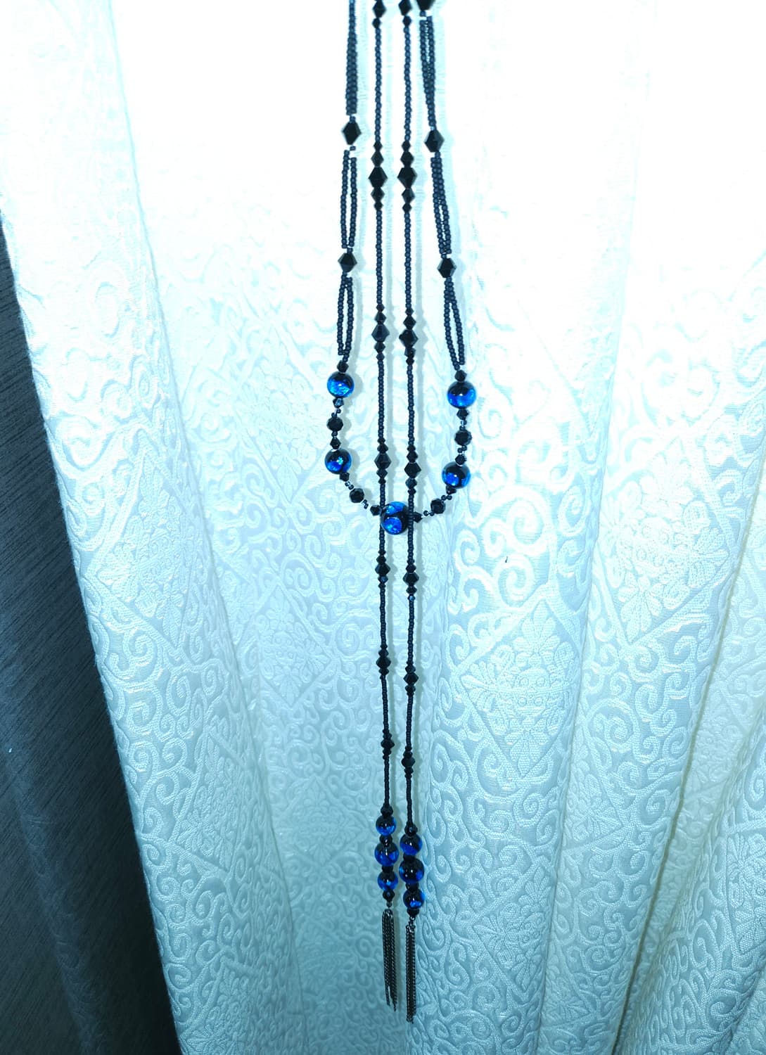 빈티지 목걸이 오리엔탈 히피 펑크 페어리 블루 상품이미지3