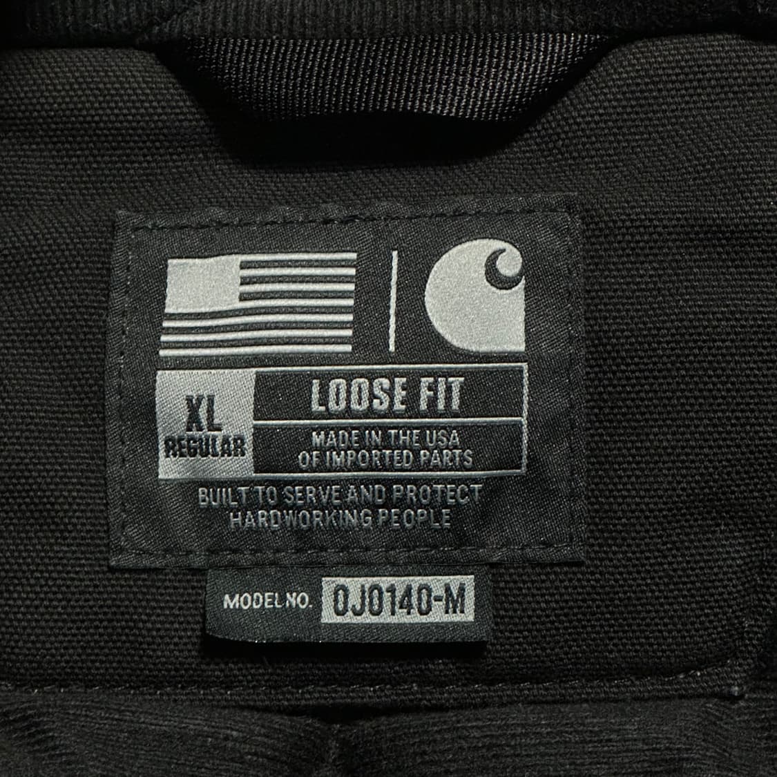 XL 칼하트 액티브 블랙 후드 자켓 상품이미지4