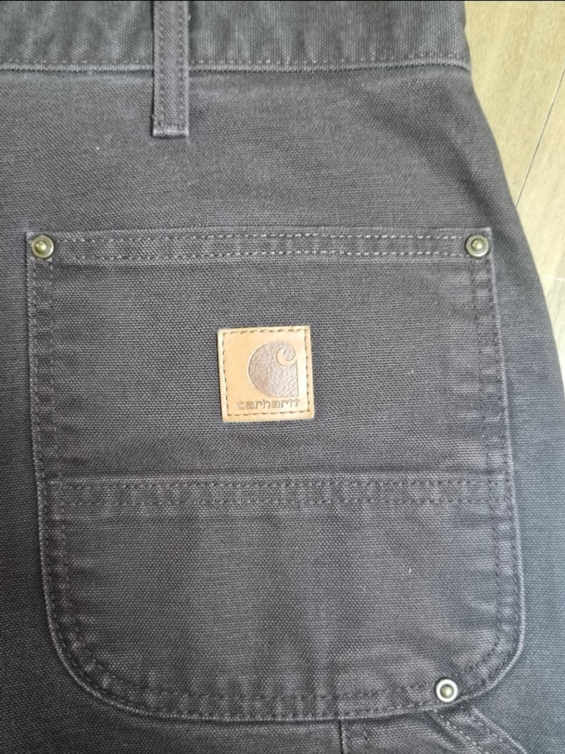 B136 칼하트 더블니 다크브라운 상품이미지6