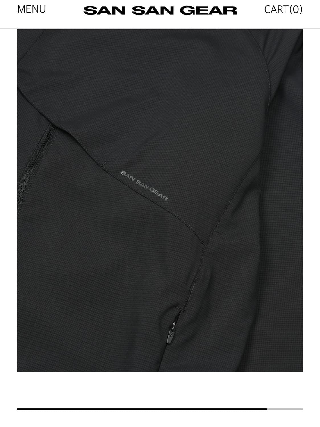 산산기어 시프트 자켓 블랙 (바람막이) 상품이미지6
