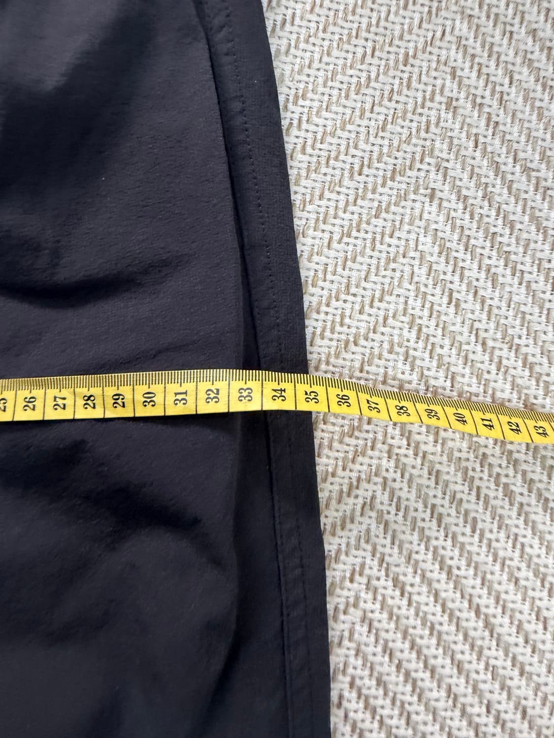 정품) 아르켓 남성 블랙 나일론 드로우스트링 스웻팬츠 M 상품이미지8