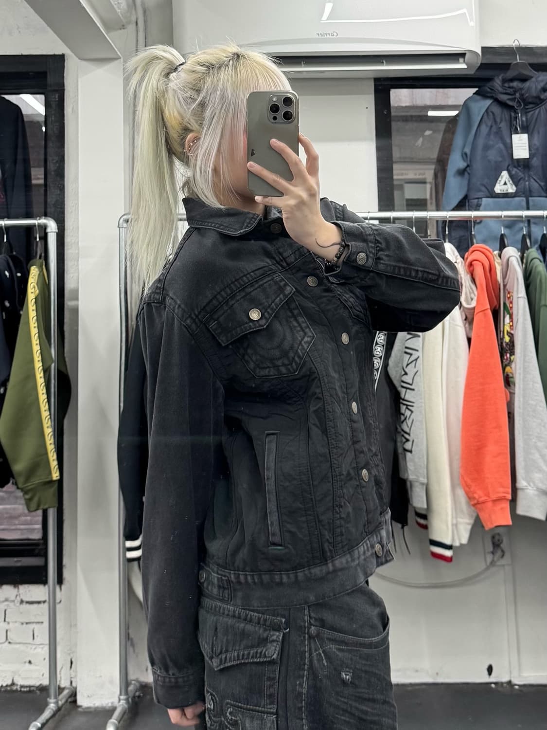 트루릴리전 퀼팅 데님 자켓 상품이미지5