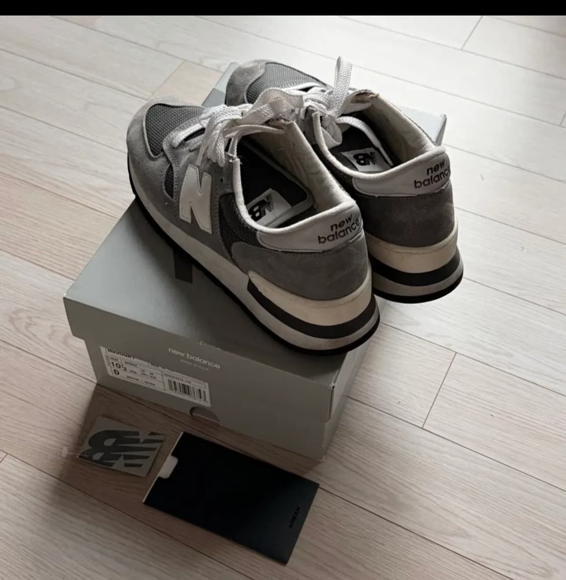 뉴발란스 990v1 그레이화이트 285 상품이미지3