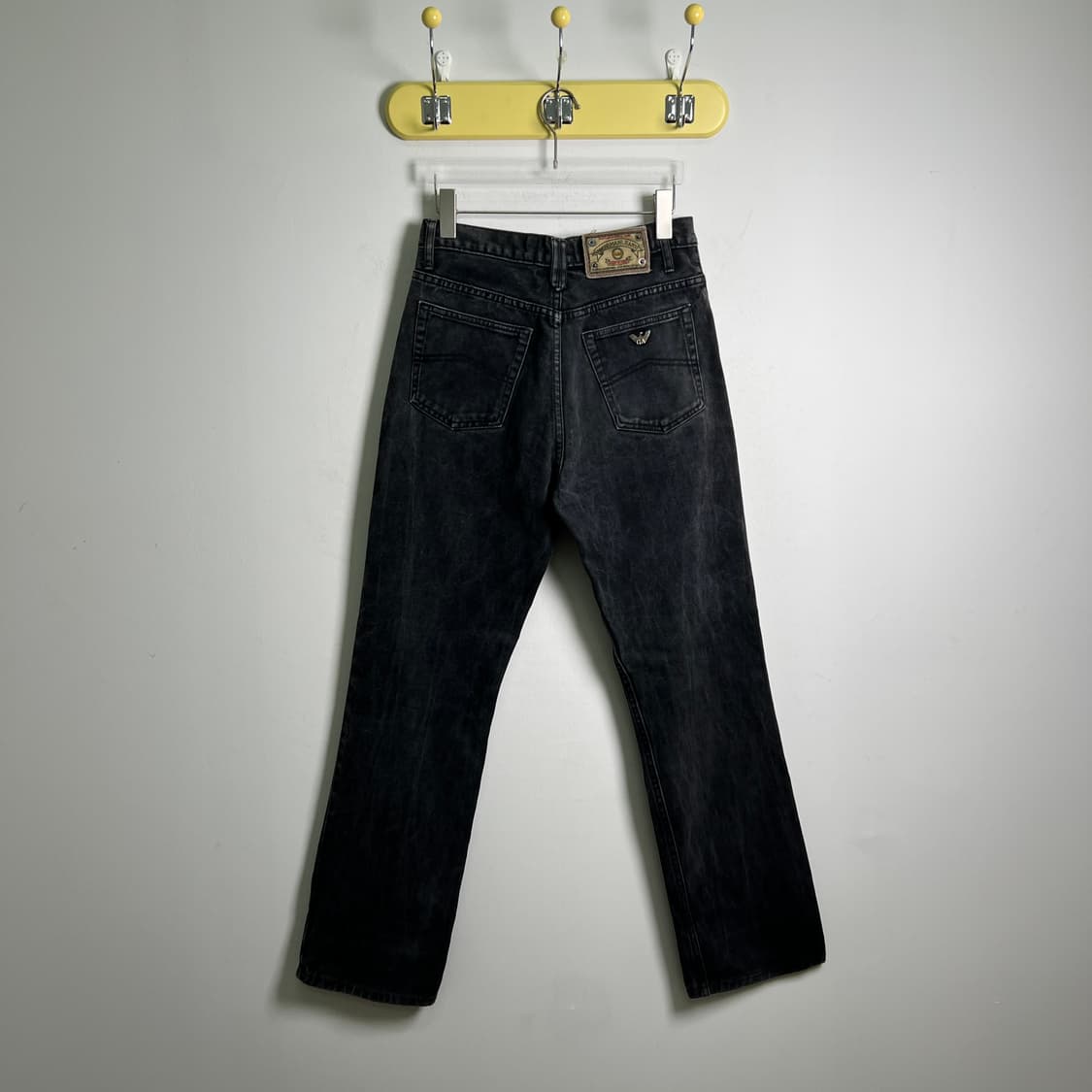 아르마니 진스 몰스킨 블랙 데님 팬츠 32 상품이미지2