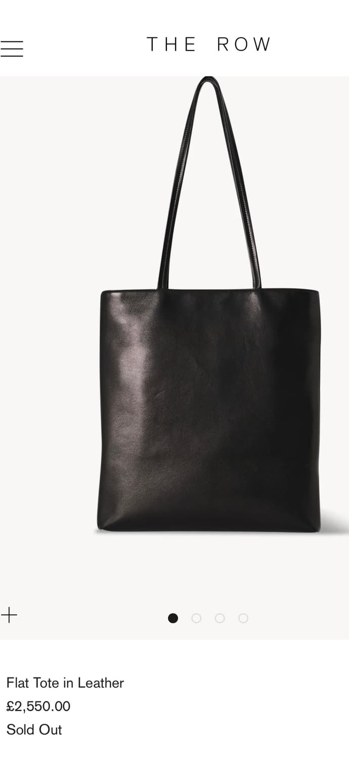THE ROW   Flat Tote in leather 상품이미지1