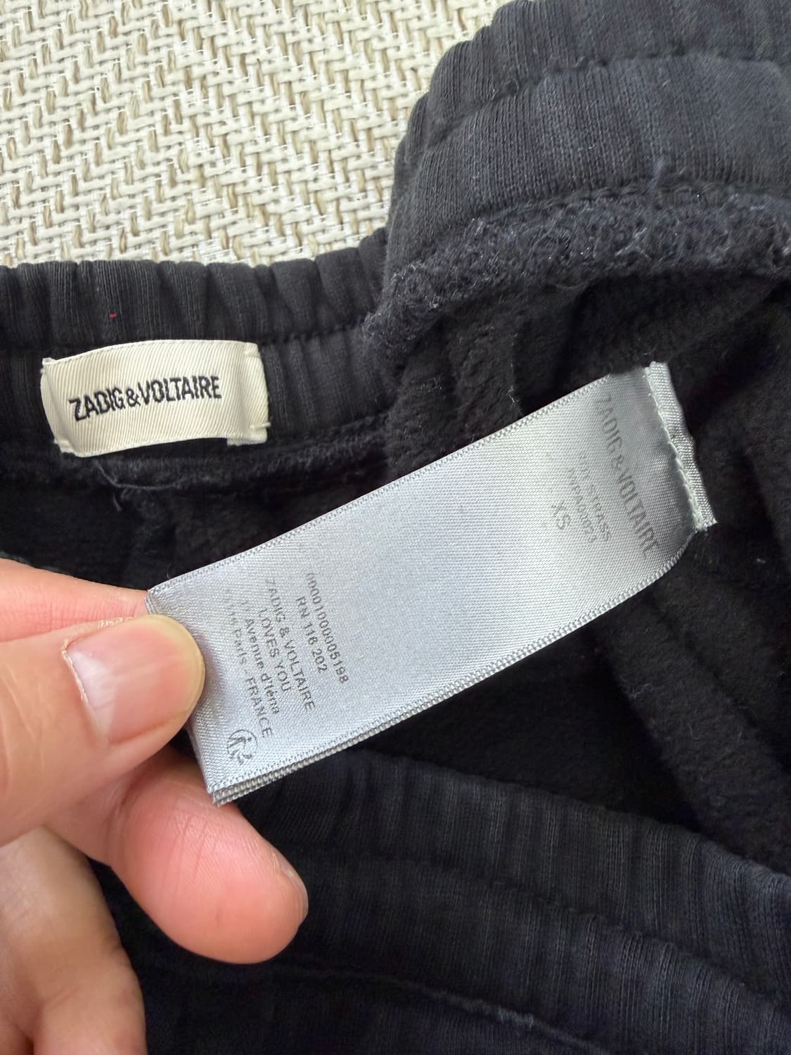 정품) 쟈딕앤볼테르 스톤 장식 조거팬츠 XS 상품이미지5