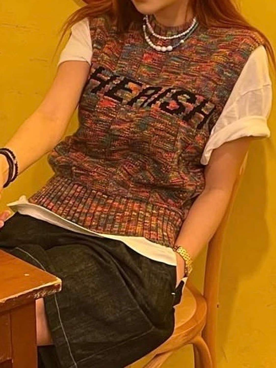 EBM 니트조끼 상품이미지4