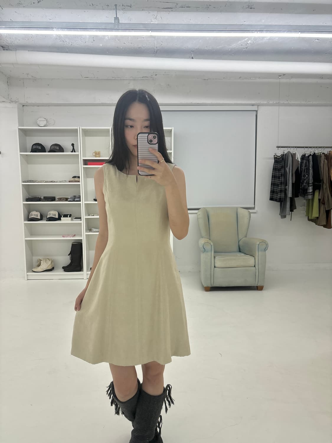 Courreges suede dress 상품이미지5