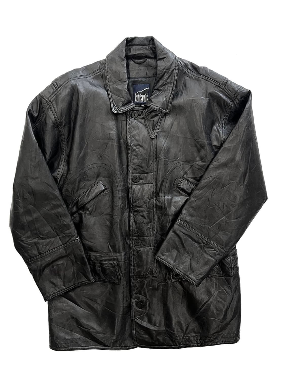 COMSTOCK 빈티지 레더 카코트 상품이미지3