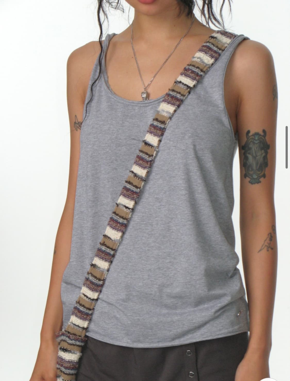 TWISTED SLEEVELESS MELANGE GREY 상품이미지3