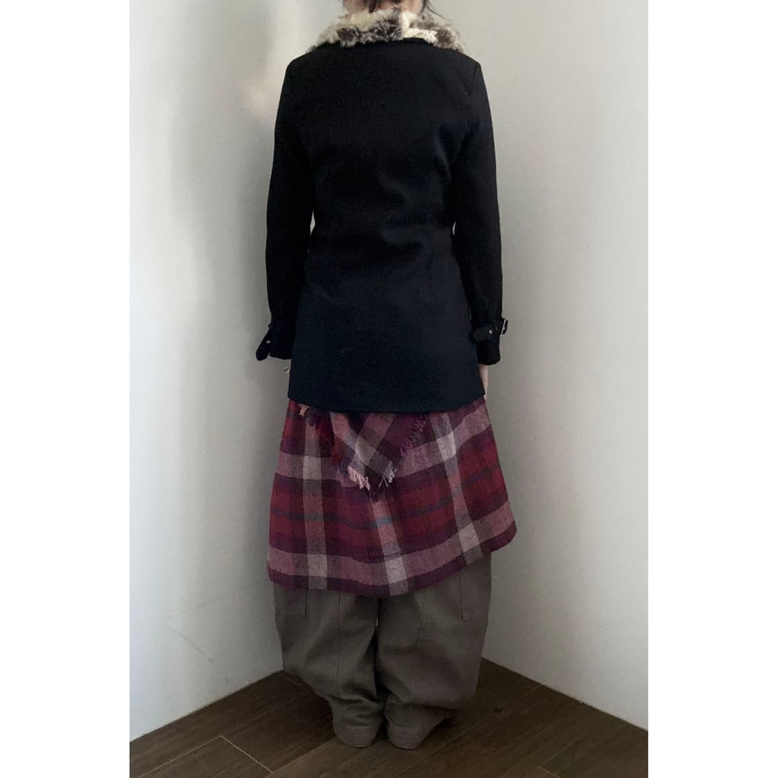 Fur Trimming Wool Coat 상품이미지3