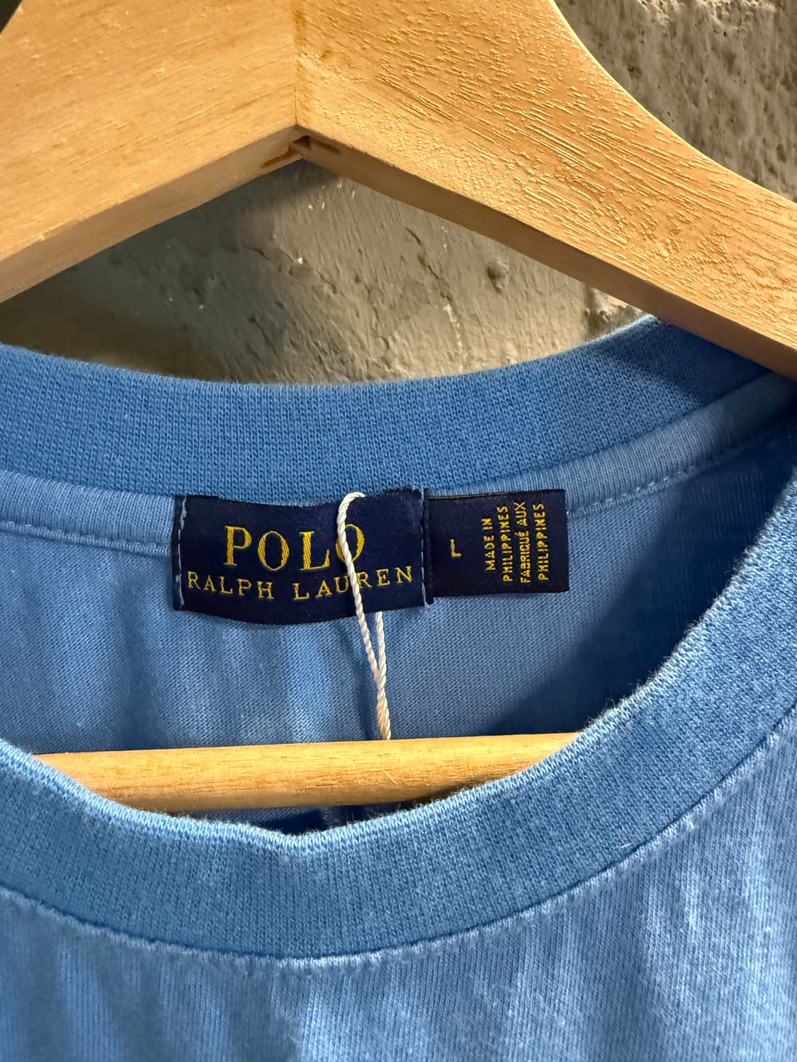폴로 랄프로렌 로고 프린트 반팔 티셔츠 블루 L 상품이미지5