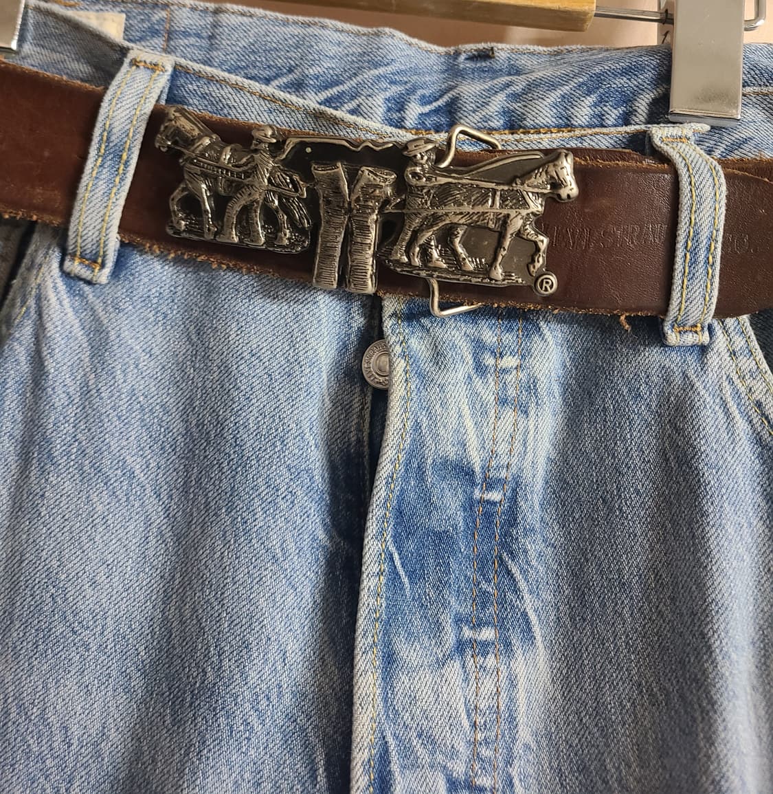 (희귀)90s 리바이스 벨트(32-36) 상품이미지1