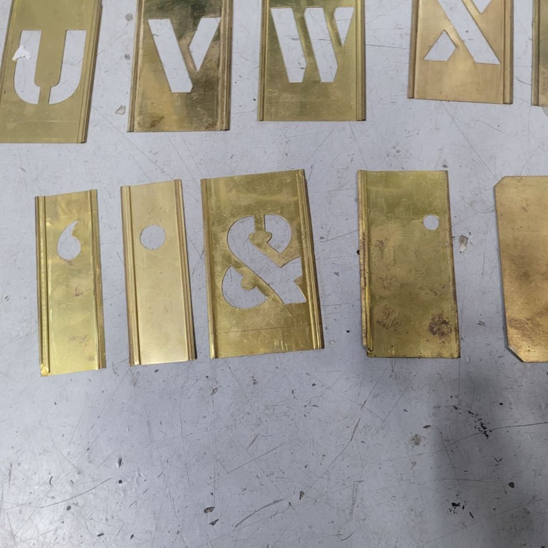 미 황동 스텐실 상품이미지3