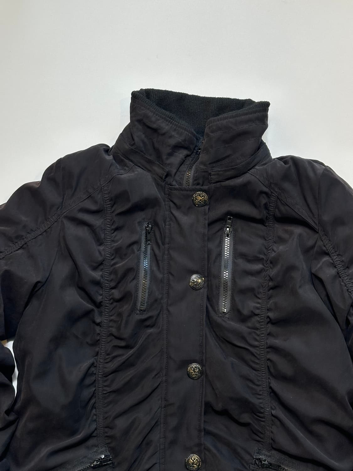 빈티지 블랙 퀄티드 아우터 상품이미지6