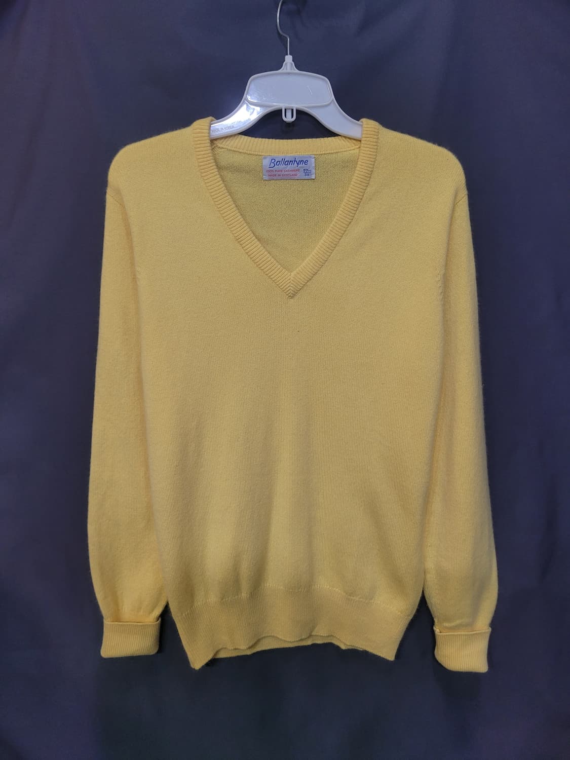 BALLANTYNE 발란타인 빈티지 캐시미어 브이넥 니트 상품이미지5