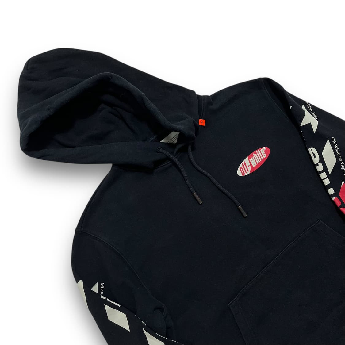 오프 화이트 19SS 스플릿 애로우 로고 다크 후디 상품이미지4