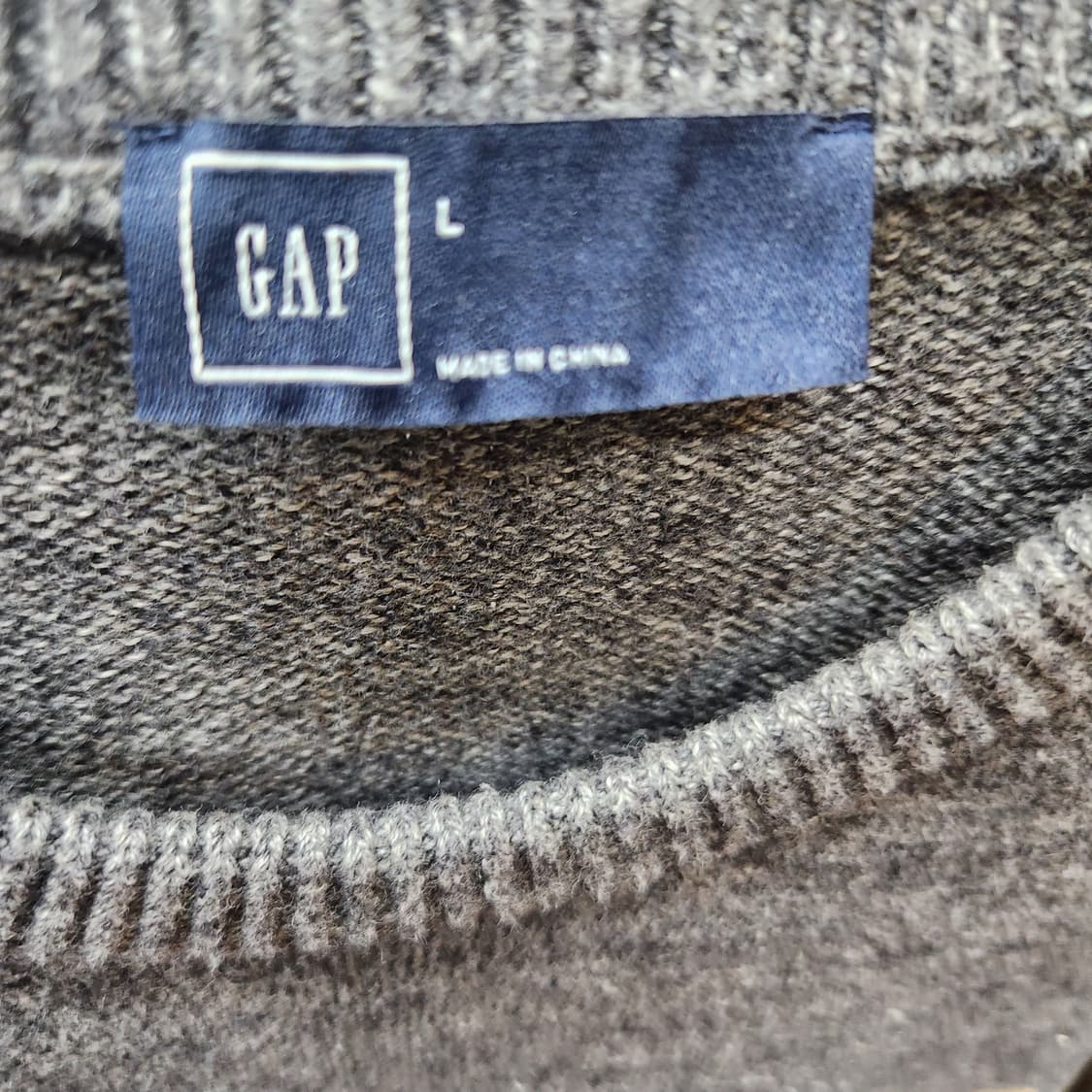 GAP 갭 페어아일 패턴 코튼 니트 L(L) 상품이미지4