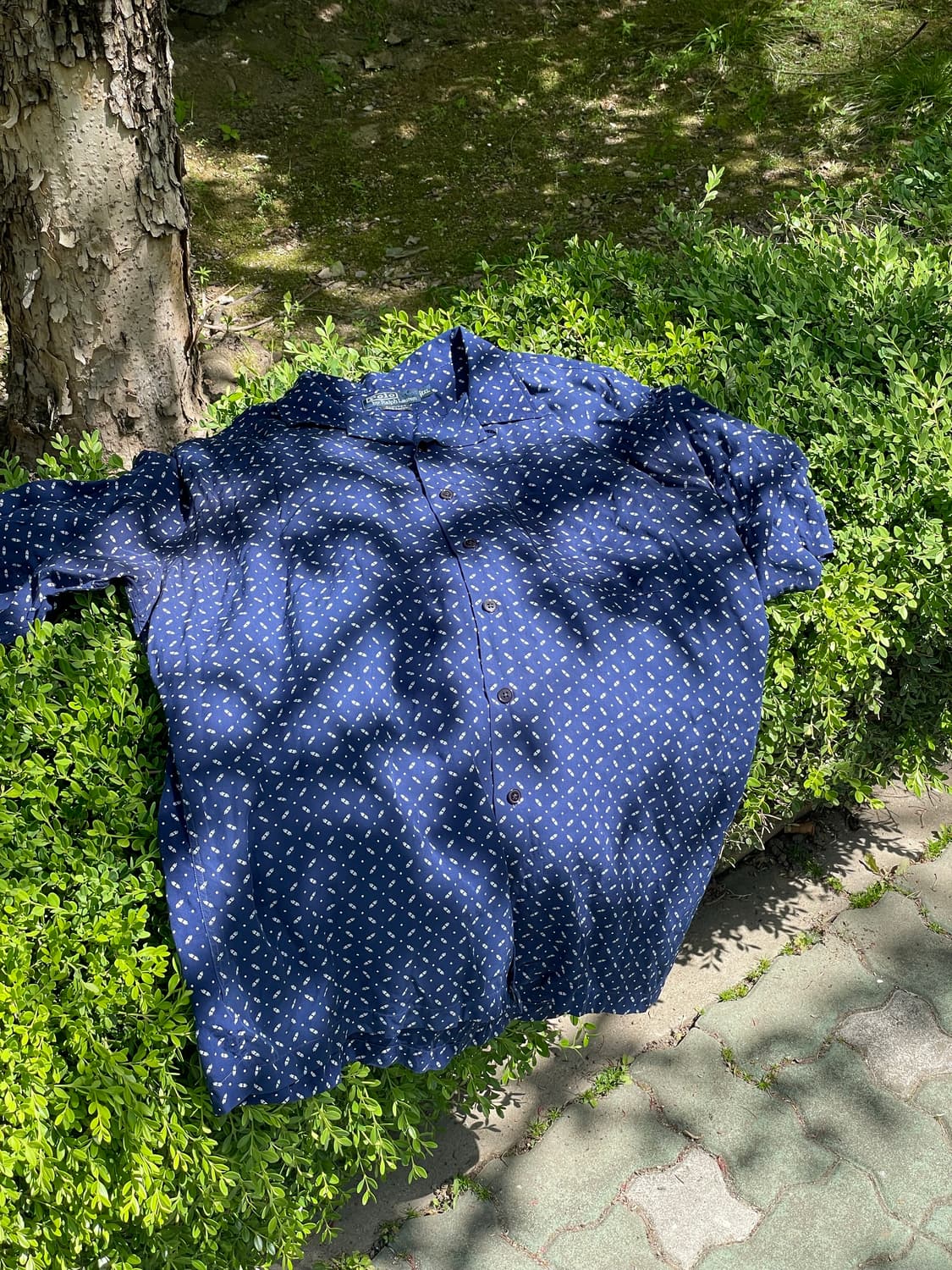 90s 빈티지 폴로 레이온반팔 셔츠 xl 상품이미지3