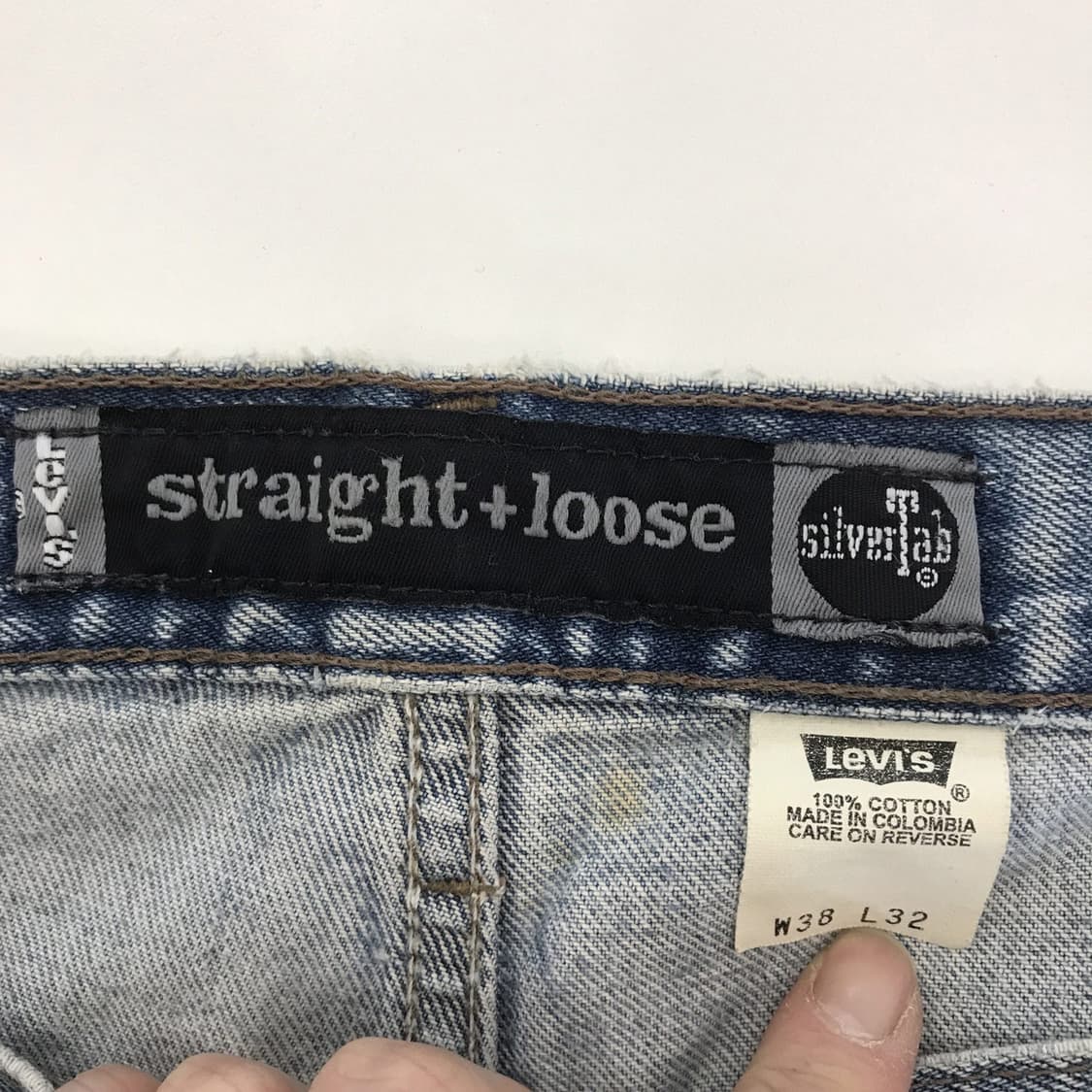 리바이스 90-00s 실버탭 루즈핏 데님 [38인치] 상품이미지6