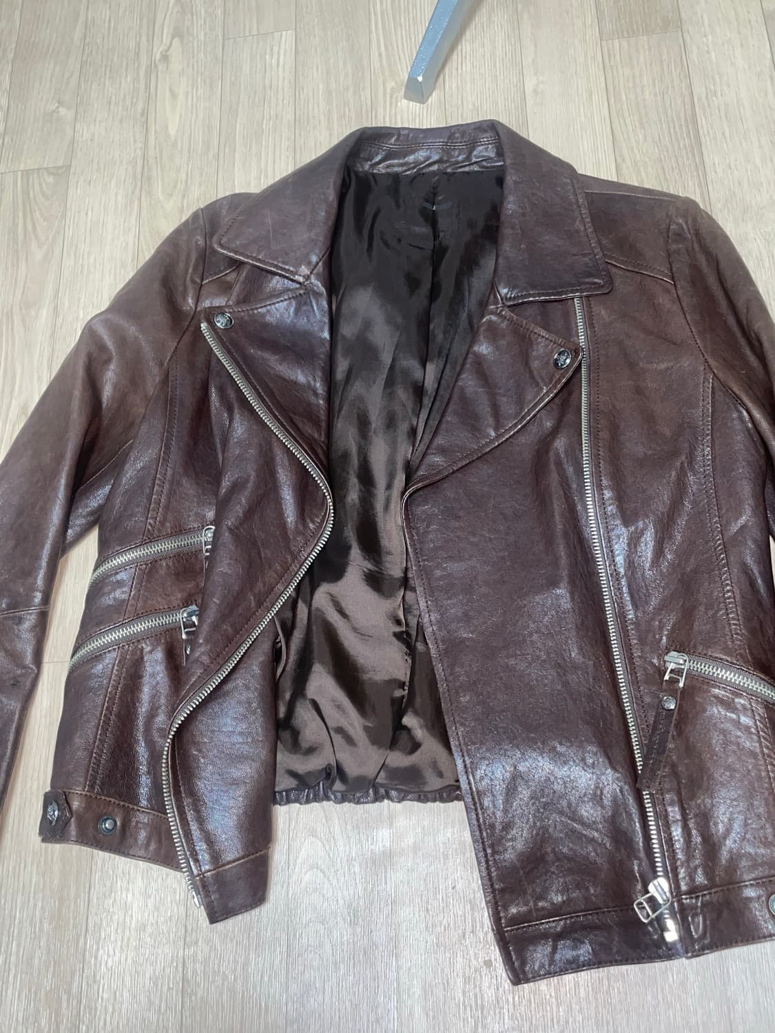 빈티지 라이더자켓 가죽자켓 오네갸루 브이계 그런지 펑크 상품이미지2