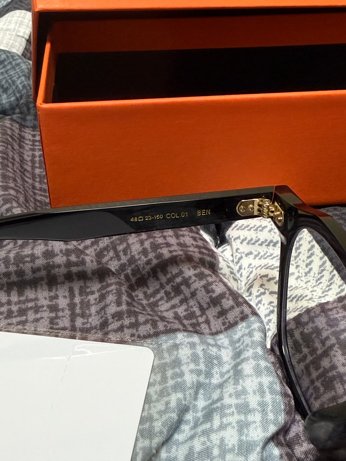 까르뱅 carven ben 뿔테 안경 블랙 판매합니다. 상품이미지3