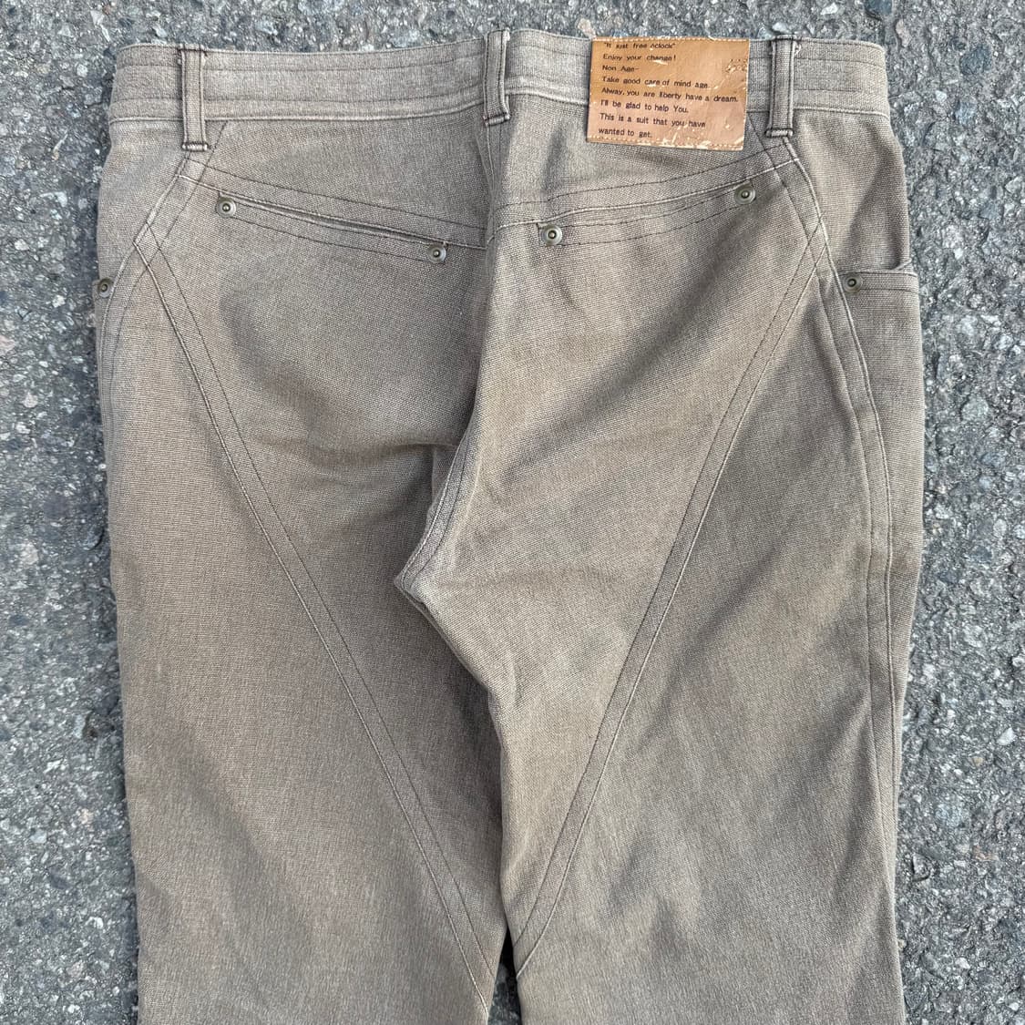 Cledevers JPN 언벨런스 집업 부츠컷 팬츠 상품이미지5