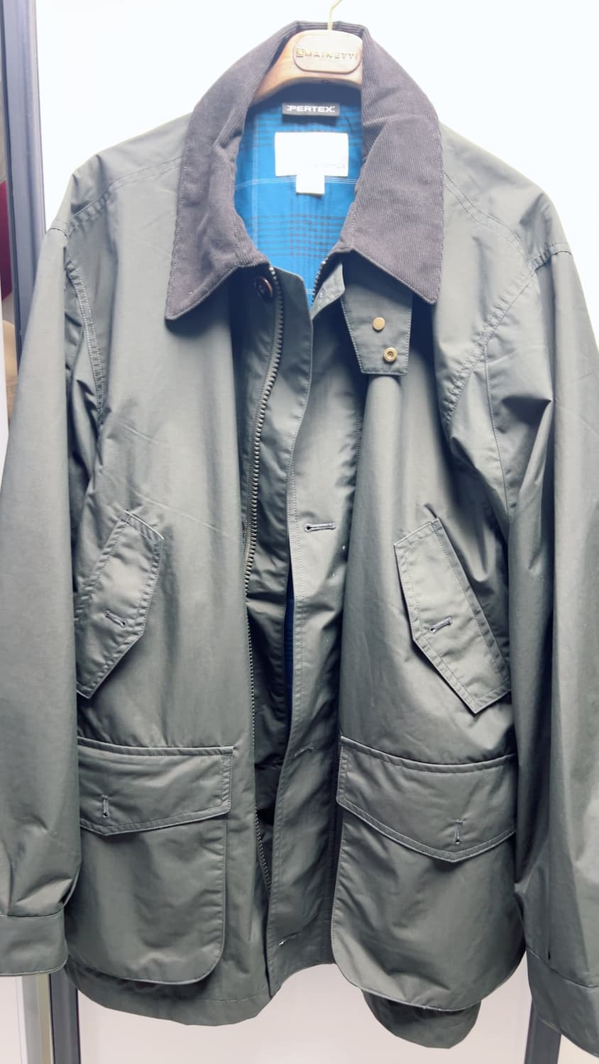 나나미카 퍼텍스 필드자켓 (올리브 라지) - 모자포함 상품이미지1