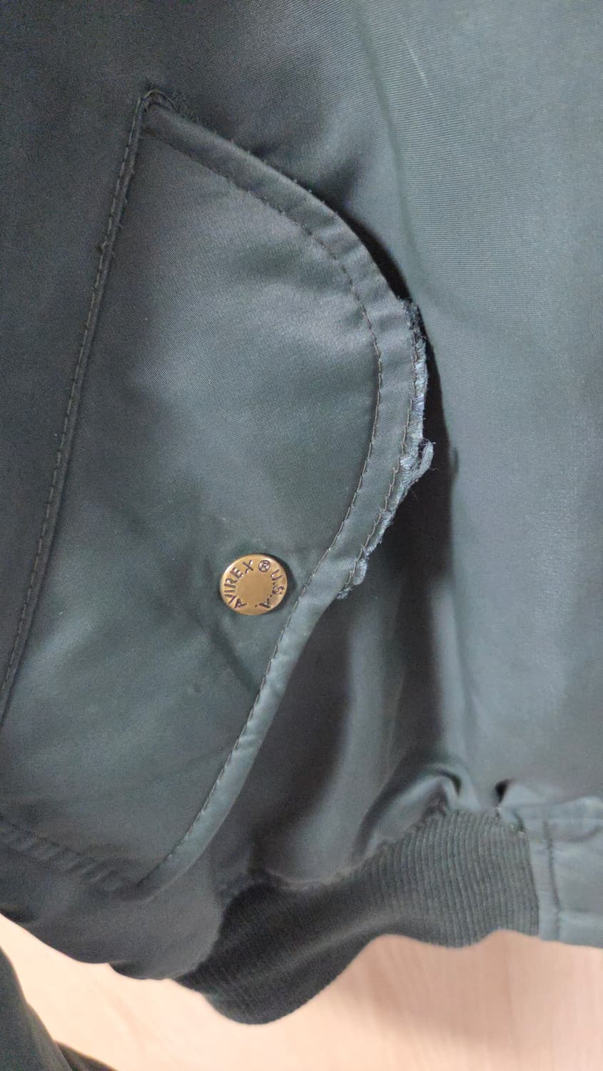 (착샷) 아비렉스 ma-1 봄버 자켓 usa 90s 상품이미지10