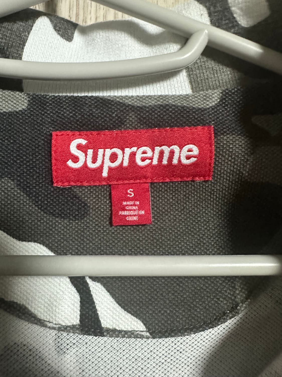 슈프림 워시드 카모 폴로 스노우 카모 상품이미지3