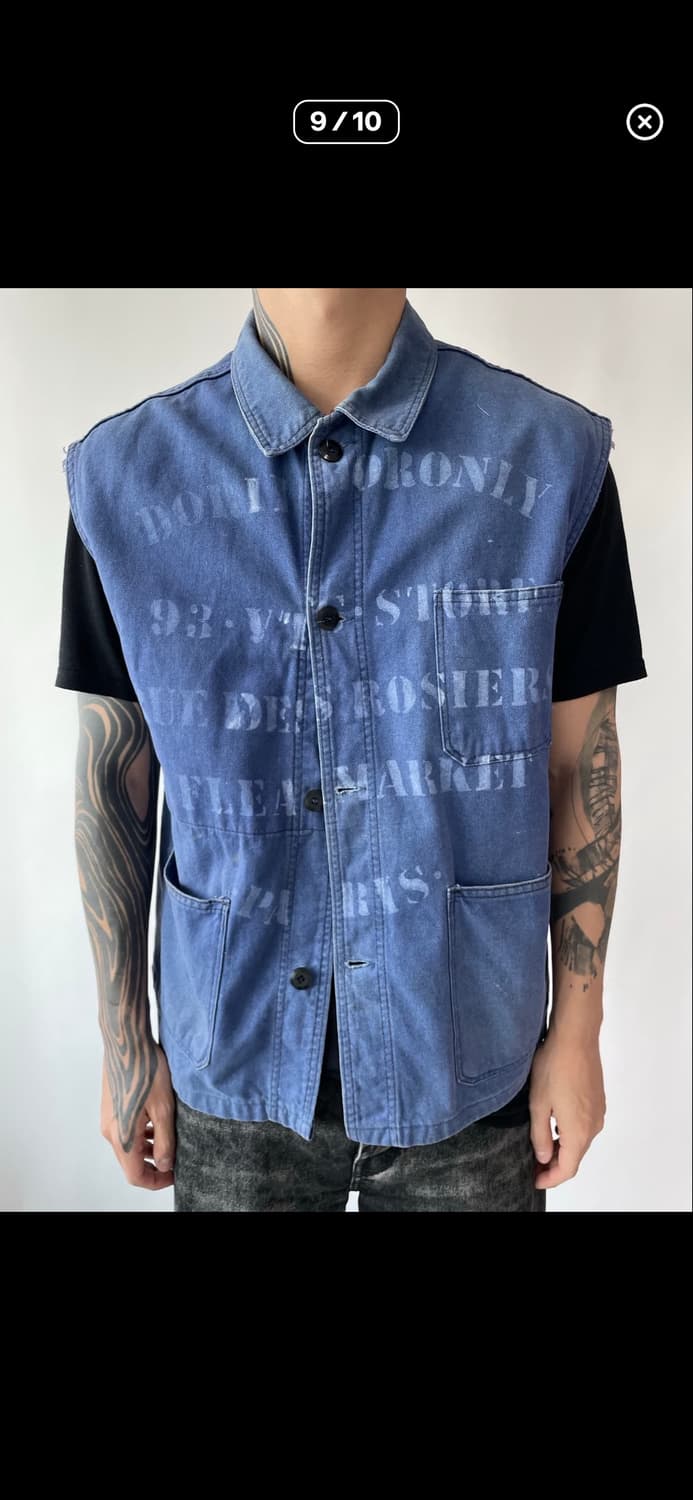 60s 프렌치 워크 베스트 조끼 상품이미지4