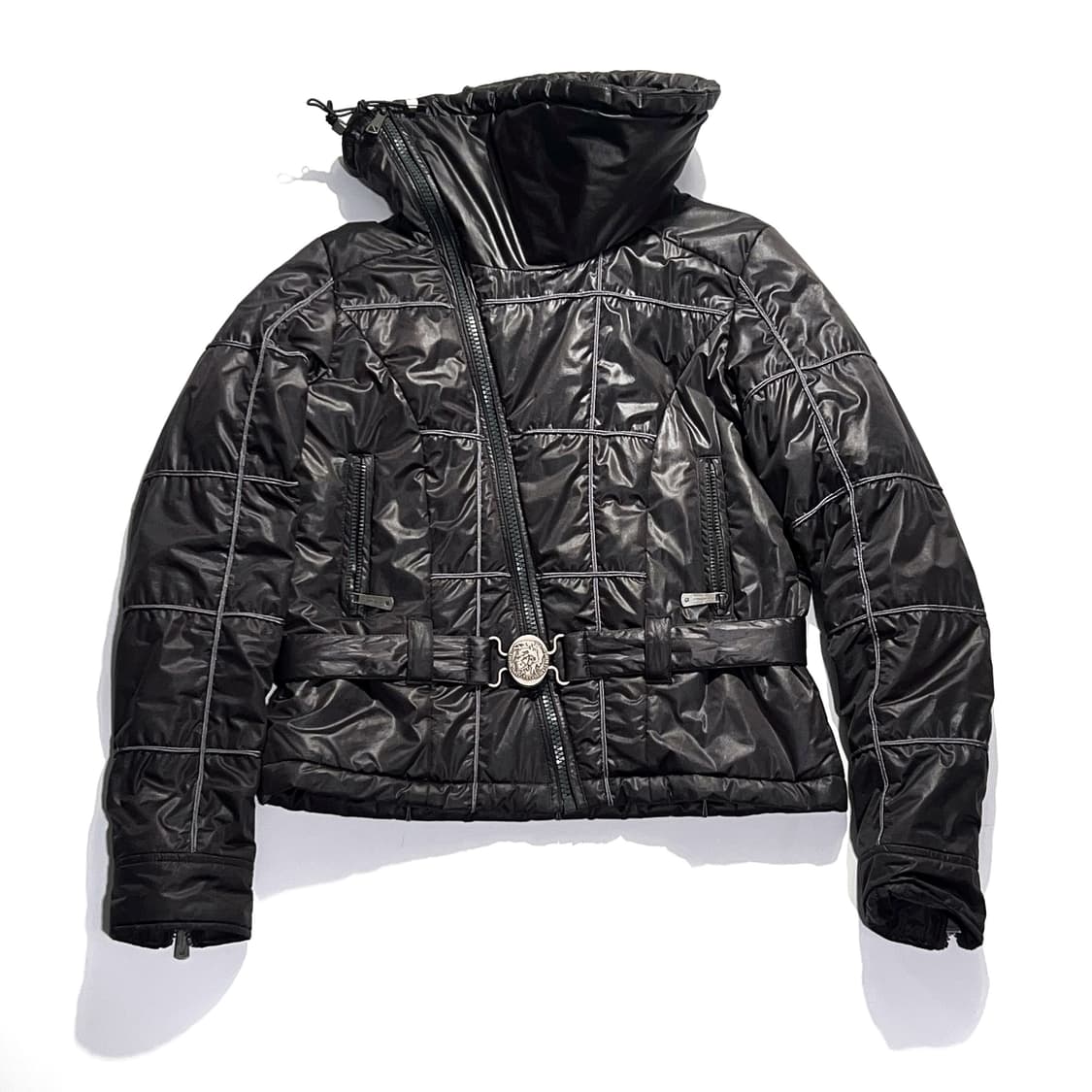 Diesel Asymmetric High Neck Zip Jacket 상품이미지1