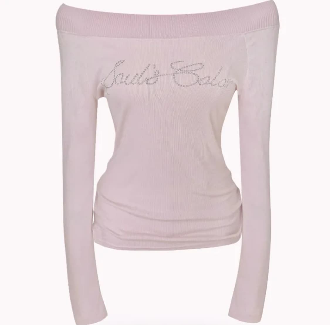 pink off-shoulder T 상품이미지1