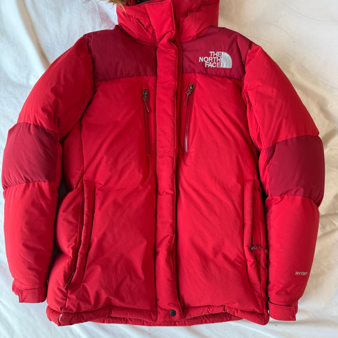 노스페이스 레드 대장급 퍼 후드 패딩 구스다운 XL 상품이미지3