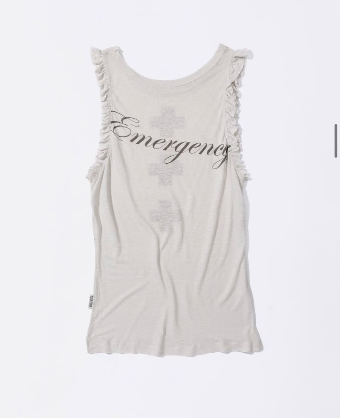 스컬프터 이머전시 Emergency Muscle Tank Top Whit 상품이미지2