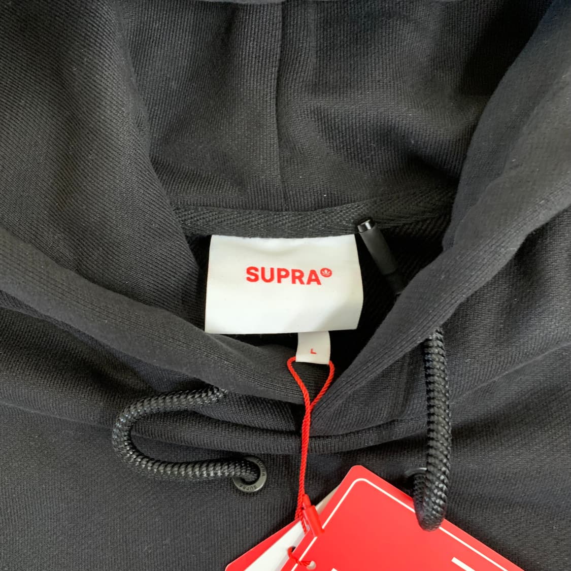 SUPRA 수프라 빅로고 후드 티셔츠(L/블랙) 스웻셋업 상품이미지2