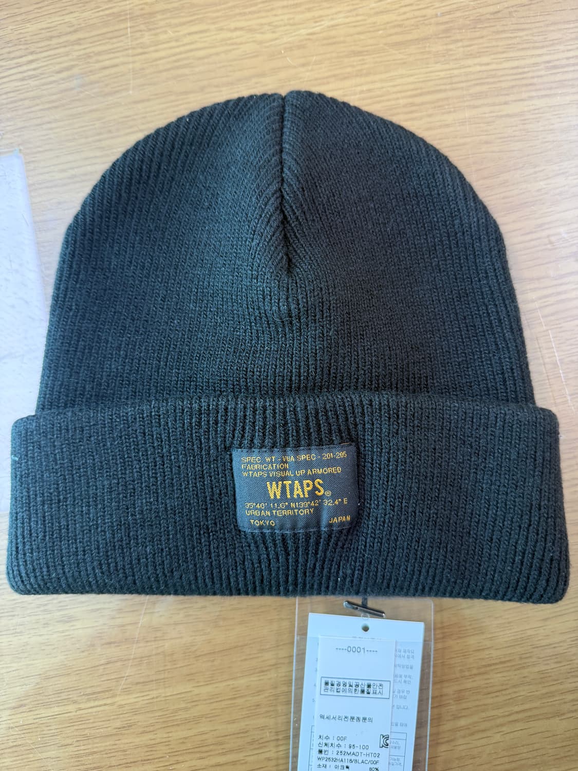 더블탭스 25aw 비니 FGZ / BEANIE / ALNY, BLACK 상품이미지1