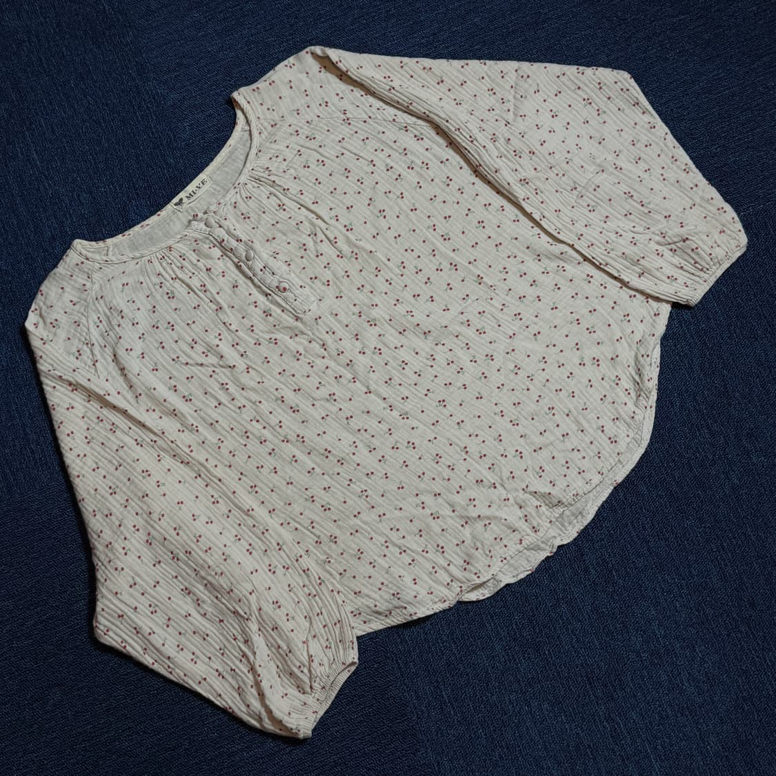 빈티지 모리걸 체리 블라우스 상품이미지1