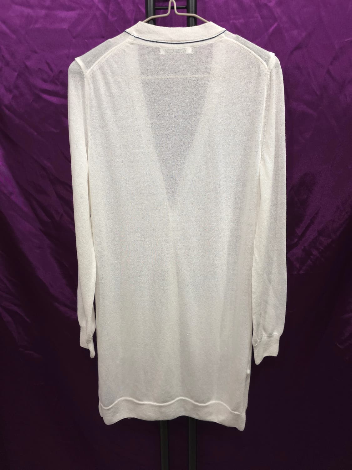 라코스테 여성 브이넥 롱 가디건 90 상품이미지2