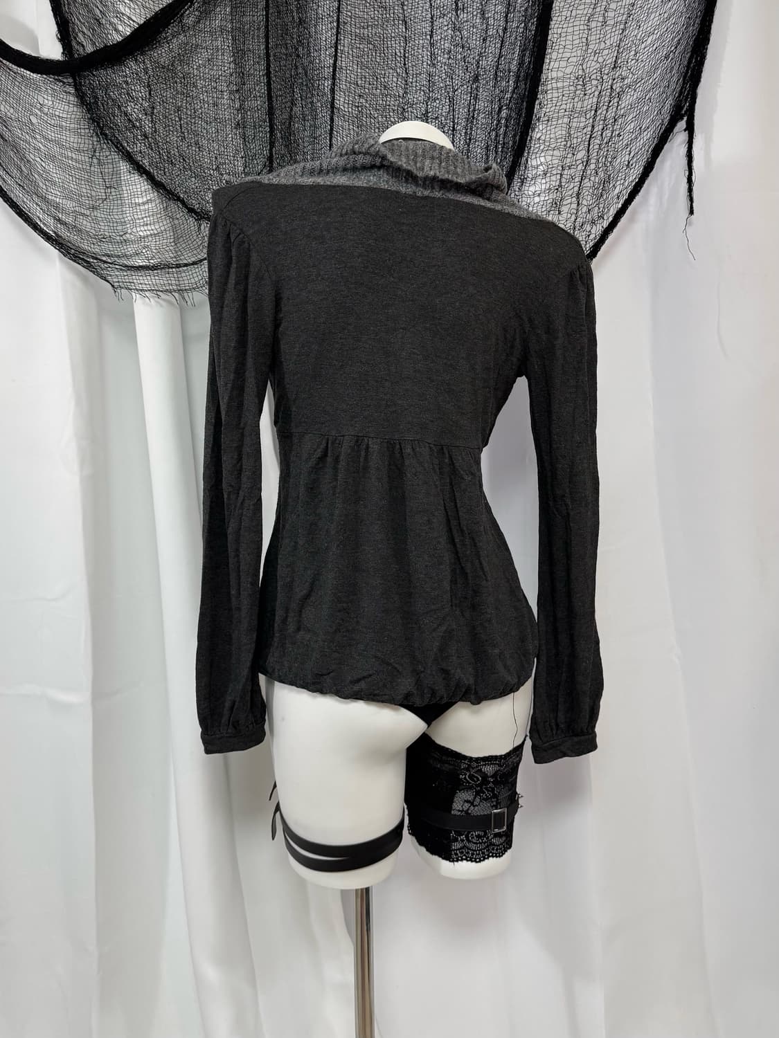 charcoal knit t-shirt 상품이미지2