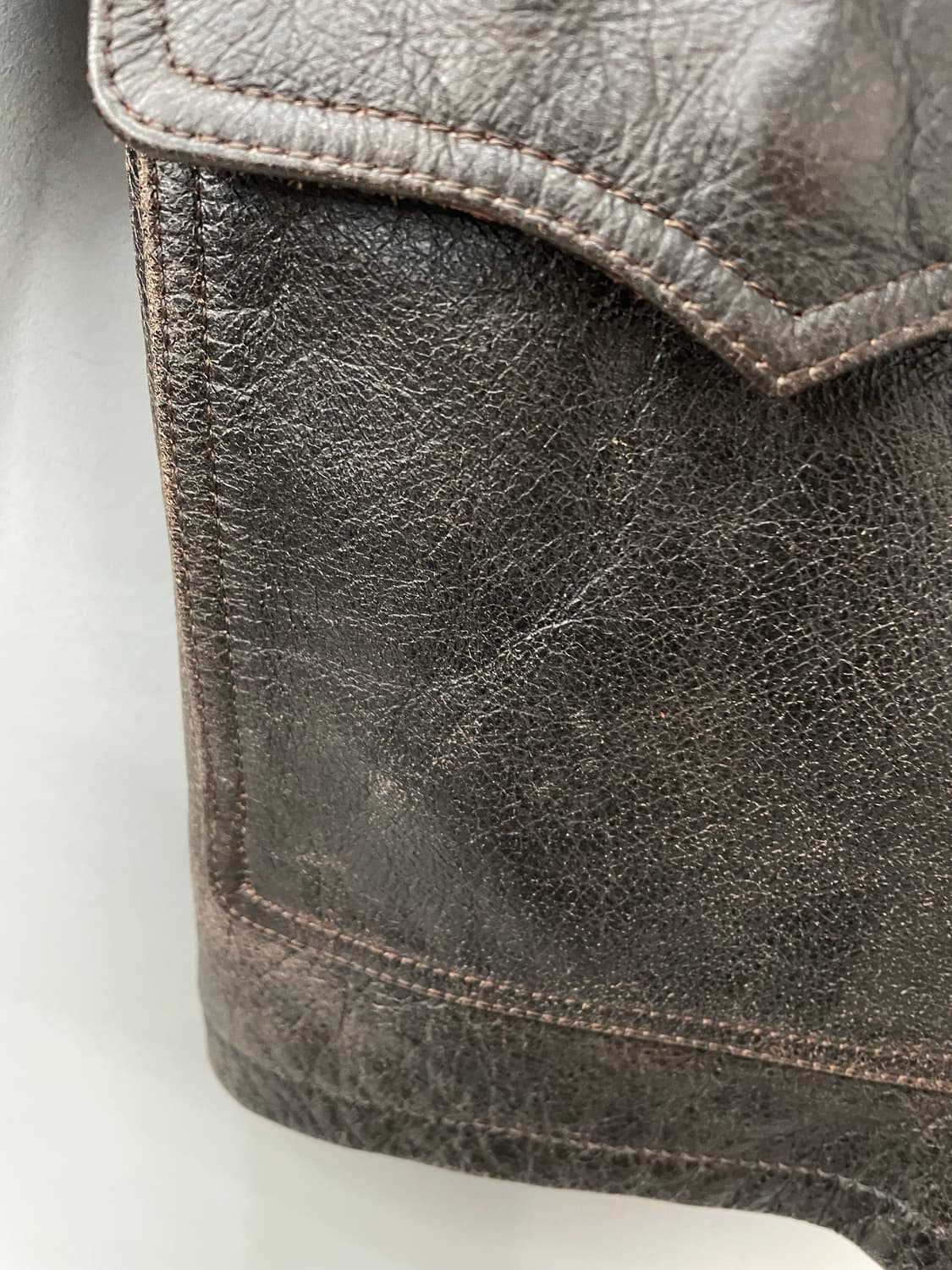 빈티지 커피 레더 포켓 자켓 H2121 상품이미지5