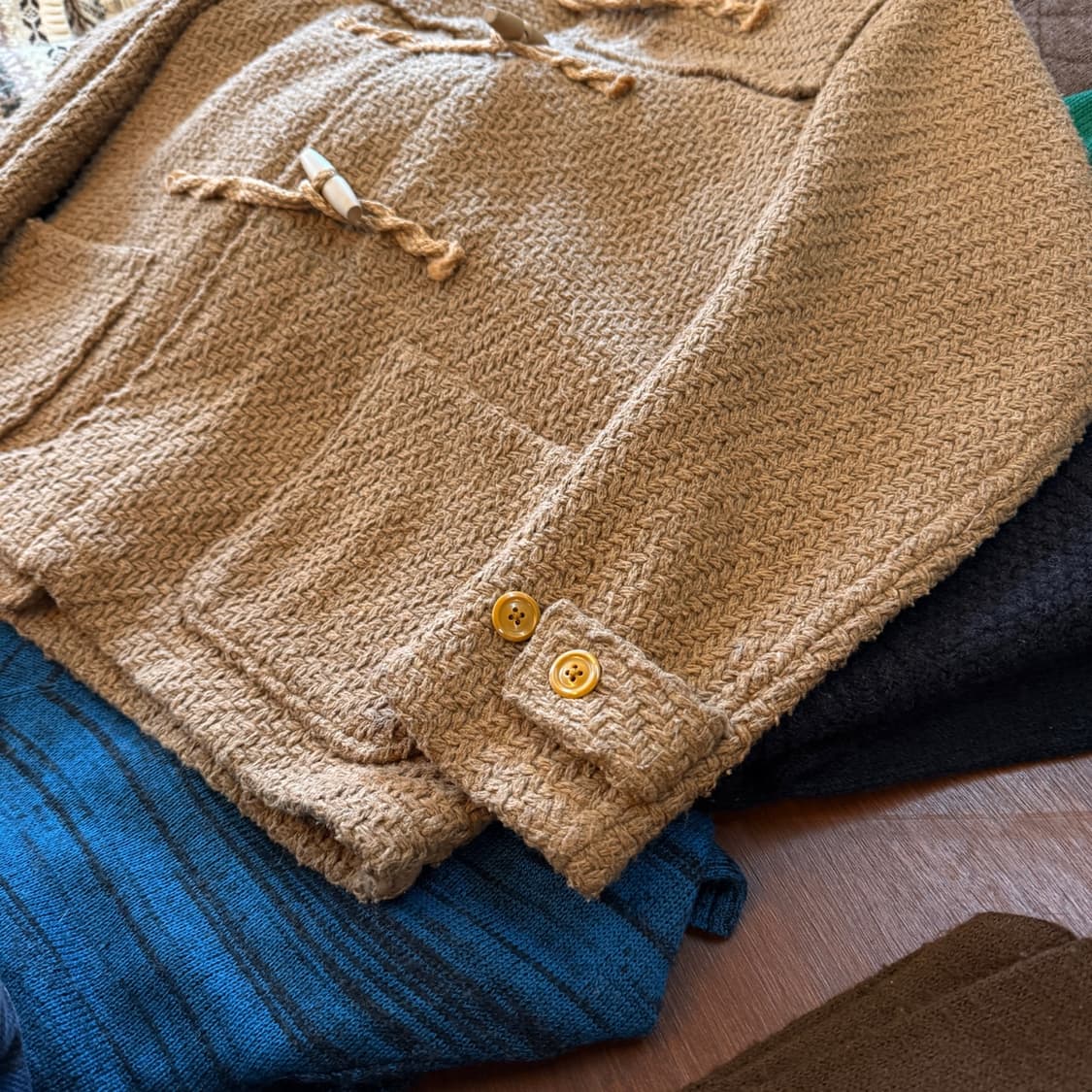 타운크래프트 BY 써니 스포츠 울 레이온 폴리 니트 더플 코트 떡볶이코트 상품이미지4