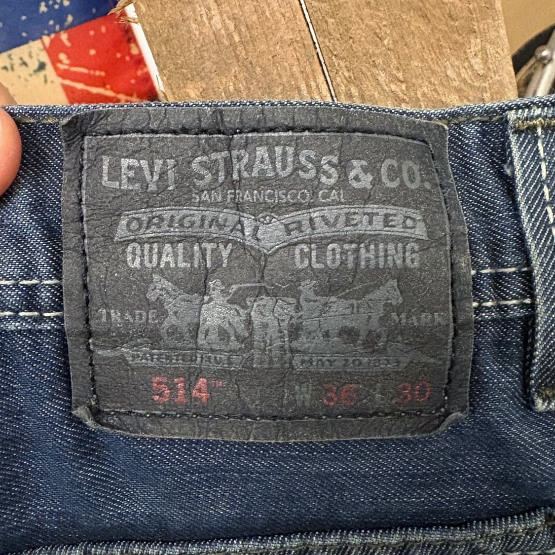 리바이스 514 워크웨어 페이딩 슬림 스트레이트 데님팬츠 N188 상품이미지7