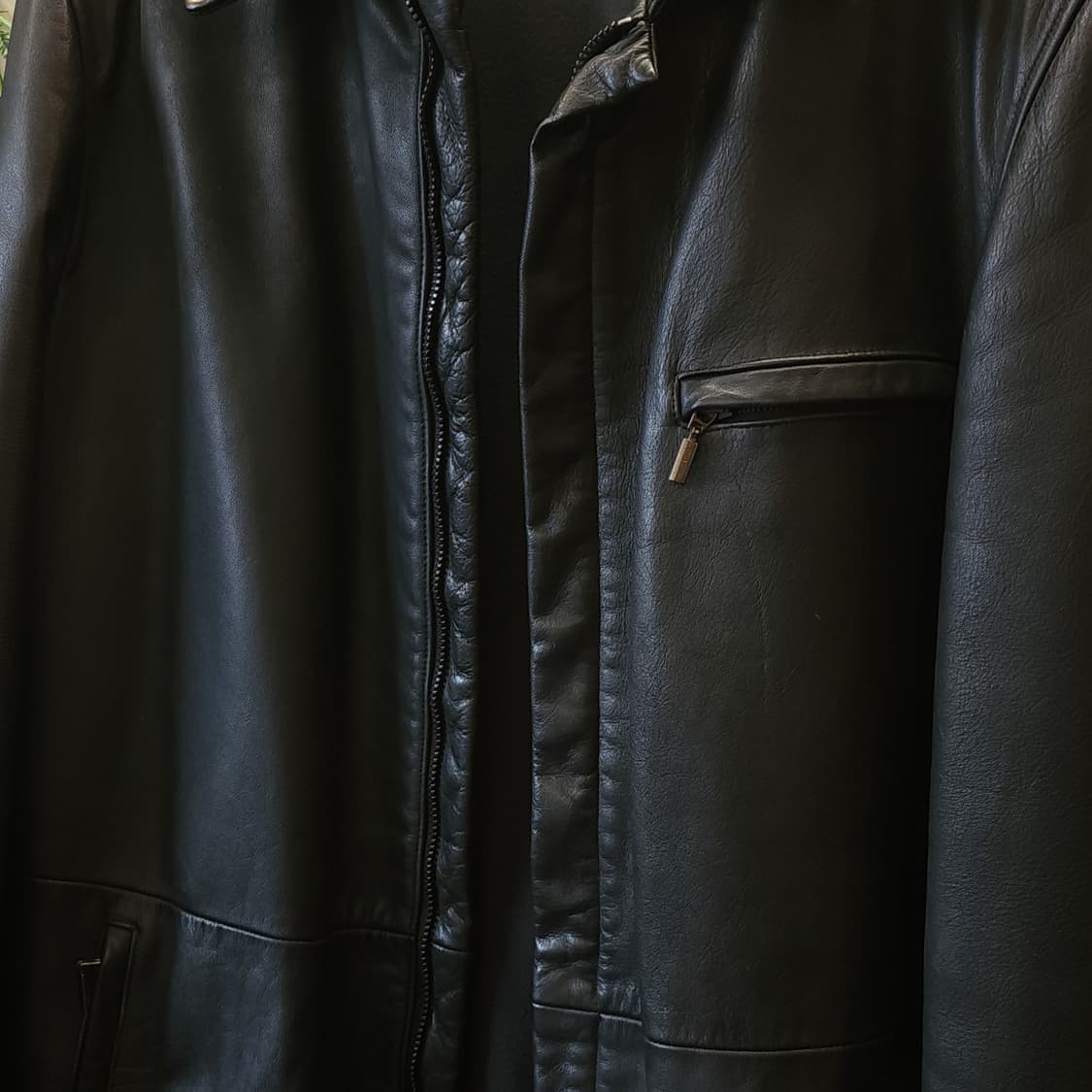 아르마니 레더 카코트 송가지 가죽자켓 레더 워크자켓 50 상품이미지4