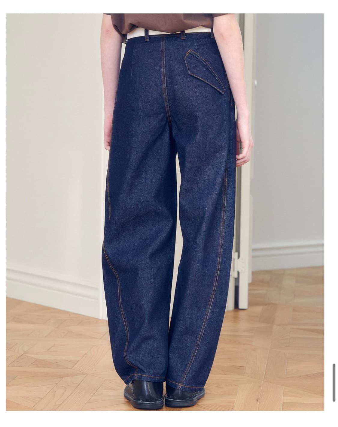 Aieul Curved Jeans _ Indigo (46 size) 상품이미지6