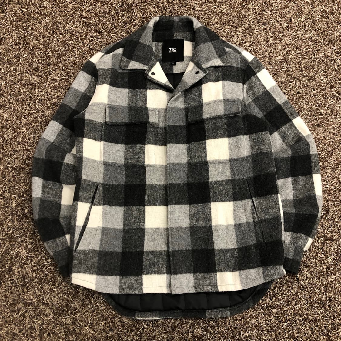 송지오 체크 셔츠 자켓  상품이미지3