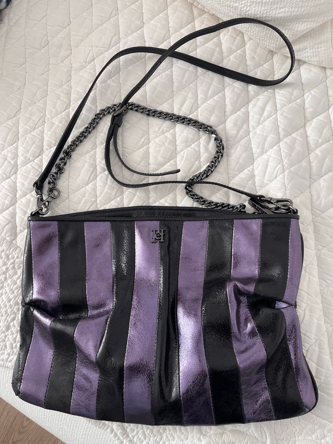 Vintage 갸루 슈가슈가룬st Y2k 퍼플 숄더백 상품이미지2