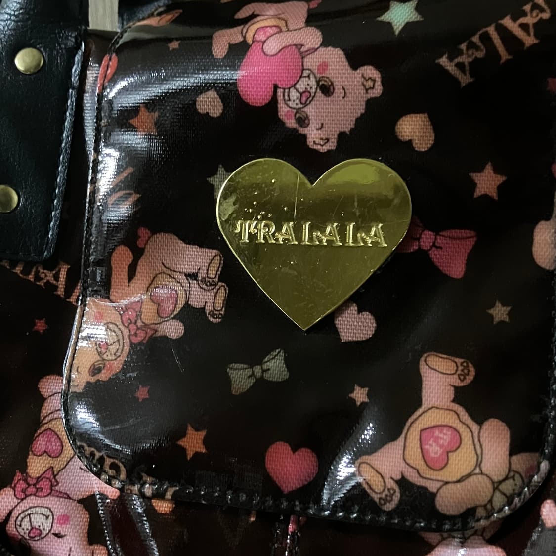 tralala 트랄라라 베어 패턴 버클 보스턴백 히메오네 갸루 핀터깔 상품이미지4